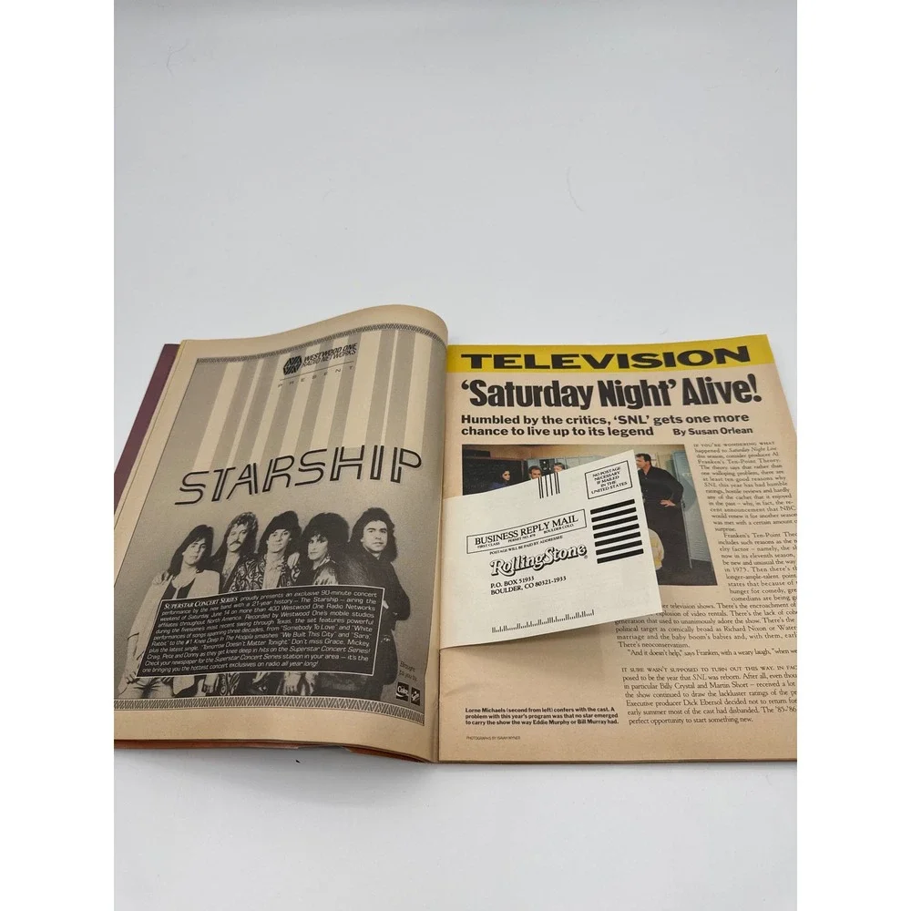 Vintage Rolling Stone Magazine July 1986 Tom Cruise Top Gun Issue 477 U2 Sting